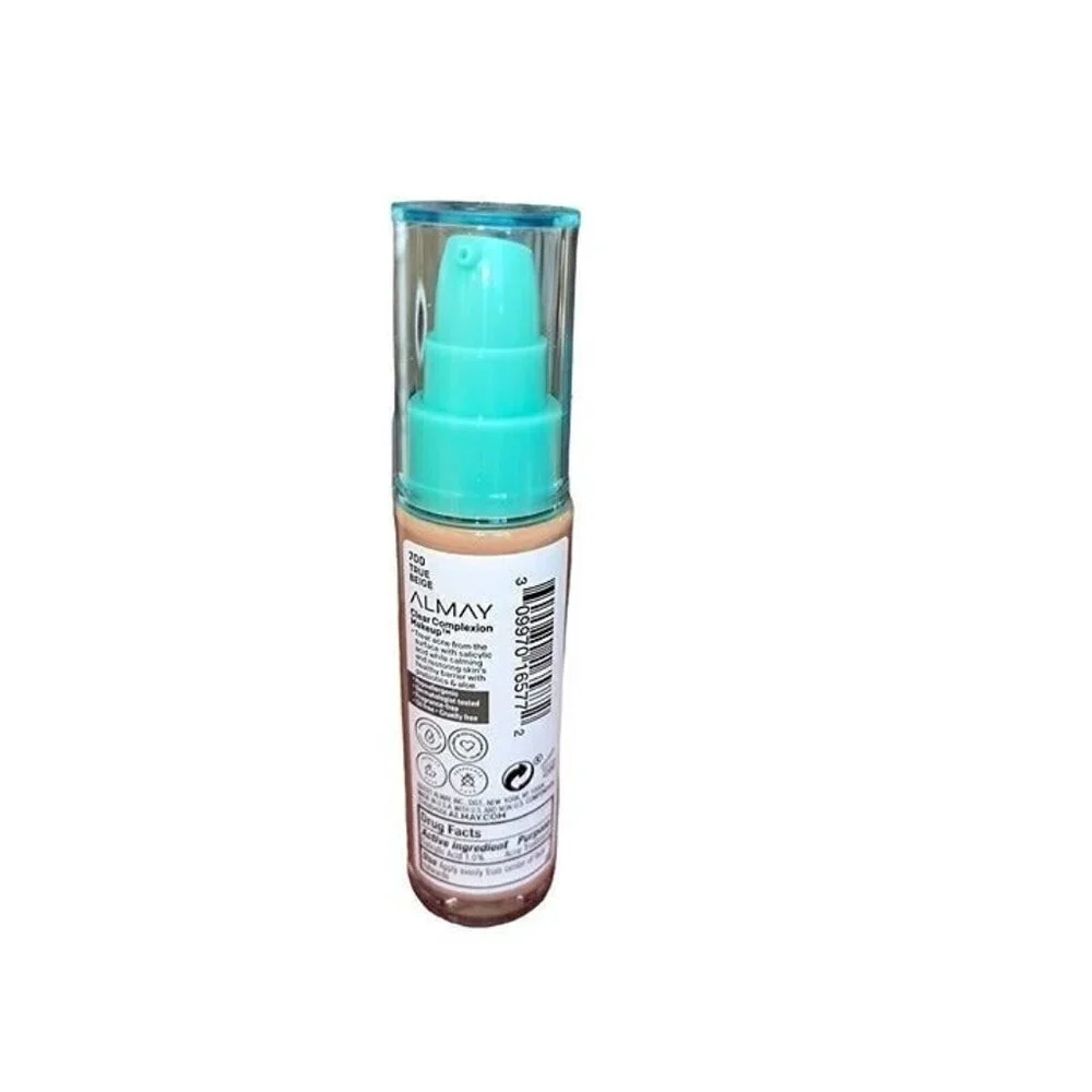 ALMAY Clear Complexion Makeup Salicylic Acid Foundation (1oz / 30mL) 700 True Be